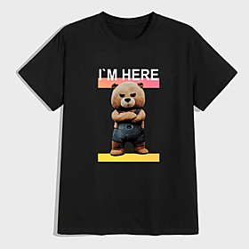 Men's Unisex Tee T shirt Shirt Hot Stamping Graphic Prints Toy Bear Plus Size Print Short Sleeve Casual Tops 100% Cotton Basic Designer Big and Tall Round Neck