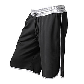 Men's Casual / Sporty Streetwear Breathable Soft Daily Sports Chinos Shorts Pants Letter Knee Length Drawstring Elastic Waist White Red Orange