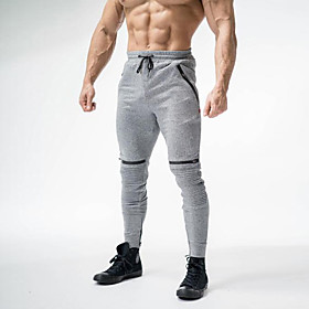Men's Chino Sports Outdoor Sports Casual Sports Pants Tactical Cargo Pants Letter Full Length Sporty Print Black Gray