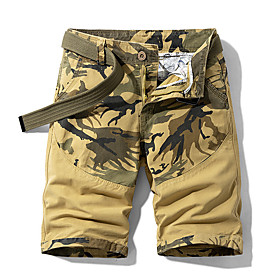 Men's Shorts Shorts Pants Camouflage Army Green Khaki Dark Gray