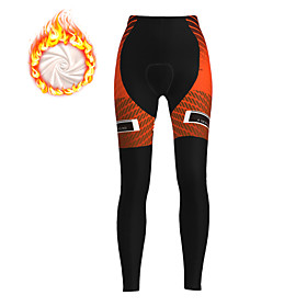 21Grams Women's Cycling Tights Cycling Pants Winter Fleece Bike Tights Padded Shorts / Chamois Pants Fleece Lining Breathable Warm Sports Fuchsia / Blue / Oran