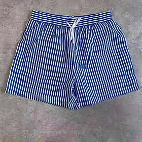 Men's Casual / Sporty Outdoor Sports Daily Beach Shorts Pants Stripe Short Drawstring Elastic Drawstring Design Camouflage Blue Red Orange Green