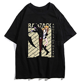 Inspired by Angels of Death Cosplay Anime Cartoon Polyester / Cotton Blend Print Harajuku Graphic Kawaii T-shirt For Women's / Men's